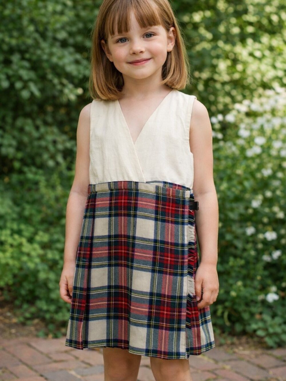 Vintage The Tartan Giftshops Girls Plaid Dress Size 6 Preppy Sleeveless